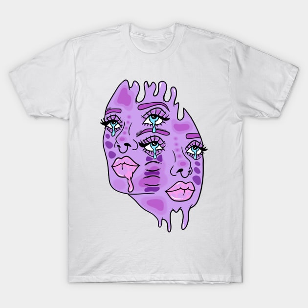 Melting Baddie T-Shirt by BreezyArtCollections 